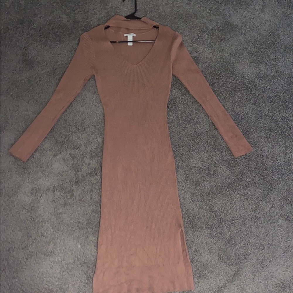 Mauve Long Sleeve Dress